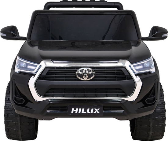 Изображение Toyota Hilux na akumulator dla dzieci Czarny + Napd 4x4 + Pilot + 2 baganiki + Radio MP3 + LED