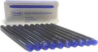 Изображение Toma Naboje do piór dugie niebieskie 10szt TOMA