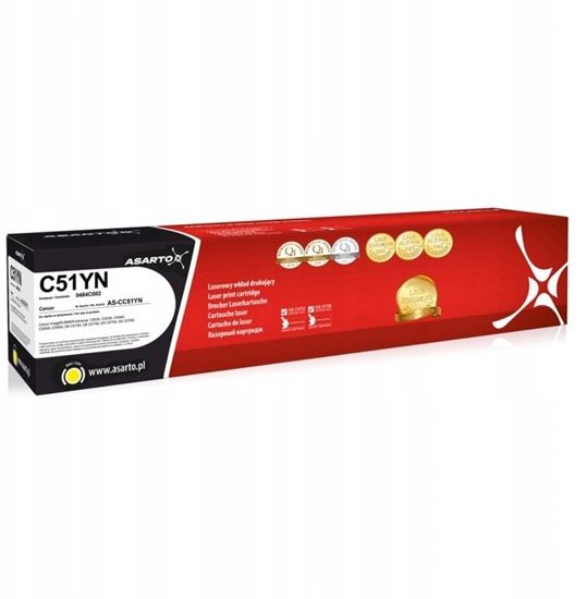 Изображение Toner Asarto Toner do Canon C51YN | 0484C002 | 60000 str. | yellow
