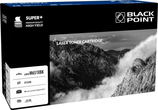Изображение Toner Black Point LCBPM651XBK Black Zamiennik 654X (BLH651BKBW)
