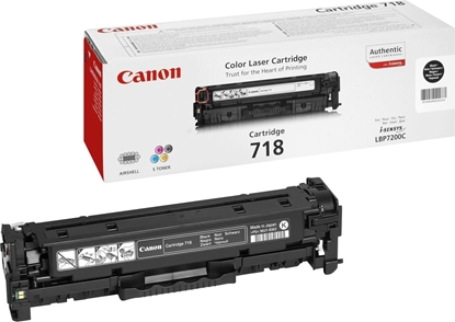 Attēls no Toner Canon CRG-718 Black Orygina  (2662B002AA)