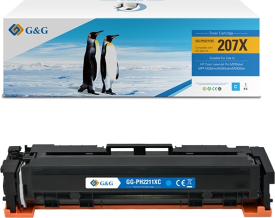 Picture of Toner G&G G&G kompatybilny toner z HP W2211X, NT-PH2211XC, HP 207X, cyan, 2450s