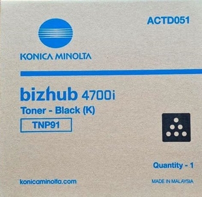 Изображение Toner Konica Minolta KONICA MINOLTA TNP-91 Toner black ACTD051 KM Bizhub 4700 i