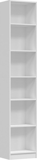 Picture of Topeshop Nowoczesny rega na ksiki, Pafos, 40x29x200 cm, biay, mat