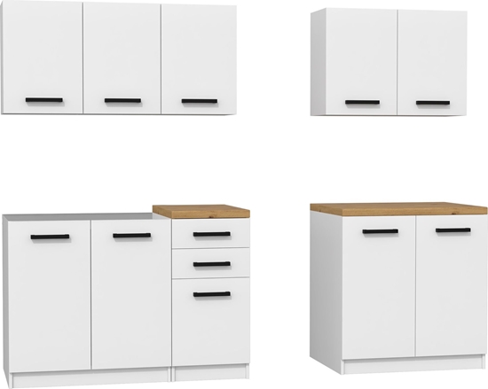 Picture of Topeshop ZESTAW MEBLI KUCHENNYCH SET 200 BIEL DB ARTISAN