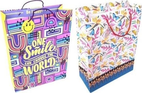 Picture of Torebka ozdobna 32x42x14cm mix wzorów FRESH