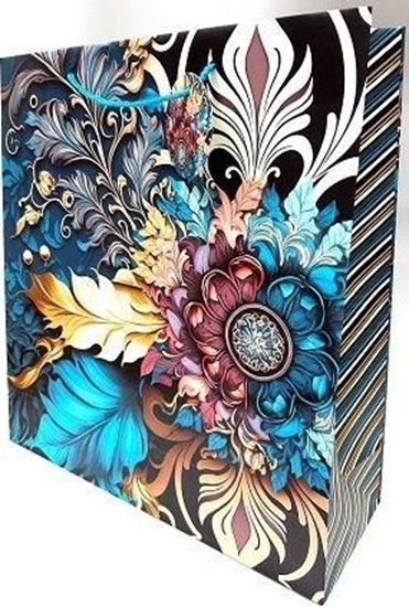 Picture of Torebka ozdobna matowa 35x37x12cm vintage GB23159