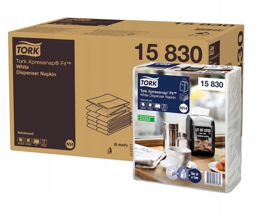 Picture of Dispenserserviet Tork Xpressnap Fit hvid N14 4320stk/kar - (4320 stk.)