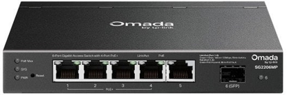 Picture of Przełącznik SG2206MP Omada, 6 portów gigabitowych w tym 4 porty PoE+ 