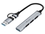 Attēls no HUB USB Tracer ADAPTER TRACER A-4, USB Type-C do USB-A, 4x USB-A