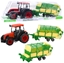 Изображение Traktor Rolniczy Farmerski Z Zielono-ót Przyczep Czerwony 50cm LEAN Toys