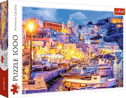 Attēls no Trefl PUZZLE 1000 Wyspa Procida noc Wochy 10794