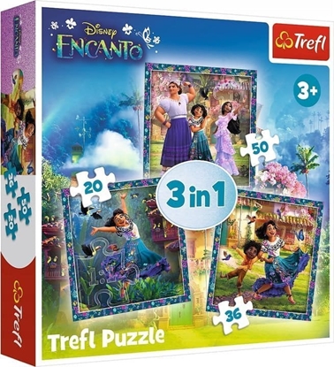 Attēls no Trefl PUZZLE 3W1 TREFL BOHATEROWIE MAGICZNEGO ENCANTO
