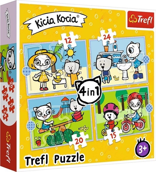 Picture of Trefl Puzzle 4w1 Dzie Kicia Kocia