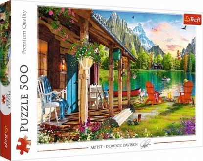 Attēls no Trefl Puzzle 500el Domek w górach 37408 p8