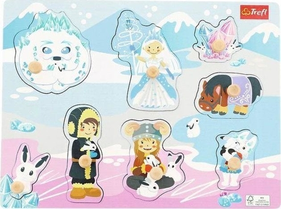 Picture of Trefl Puzzle drewniane dla dzieci PREMIUM Lodowy Zamek