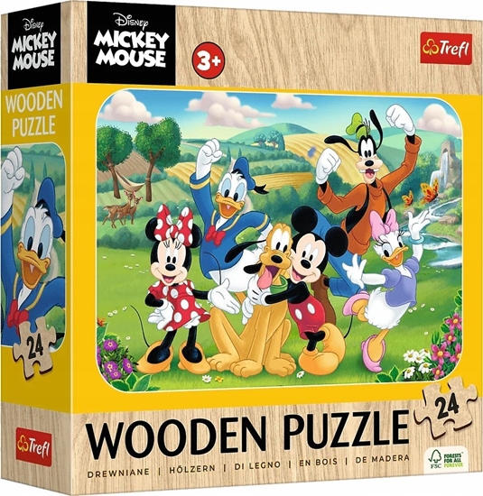Picture of Trefl Puzzle drewniane Mickey z przyjaciómi 24 elementy (20278)