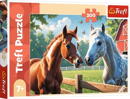 Изображение Trefl Puzzle Konie na polanie 200 elementów (13328)