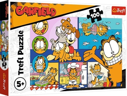 Изображение Trefl Puzzle Leniwy Garfield 100 elementów (16521)