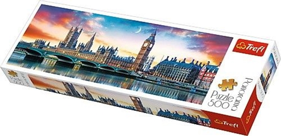 Изображение Trefl Puzzle, 500 elementów. Panorama - Big Ben i Paac Westminsterski (GXP-645443)