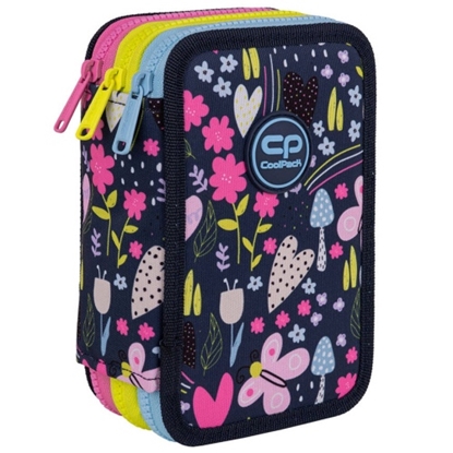 Picture of Triple decker pencil case with equipment CoolPack Jumper 3 IN THE GARDEN