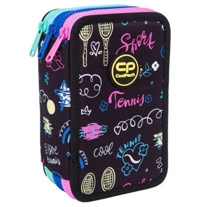 Attēls no Triple decker pencil case with equipment CoolPack Jumper 3 TENNIS STAR
