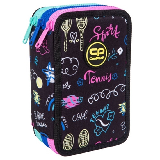 Picture of Triple decker pencil case with equipment CoolPack Jumper 3 TENNIS STAR