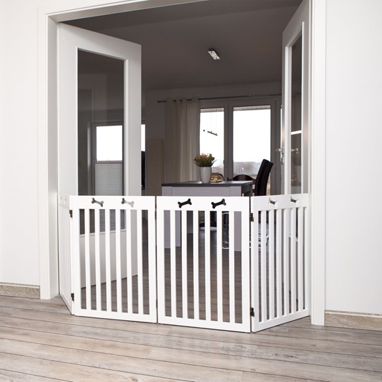 Picture of Trixie Barierka drewniana 4-czciowa 60160×75 cm biaa