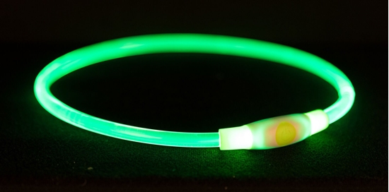 Picture of Trixie Flash light ring USB, LXL: 65 cm/ø 8 mm, grøn