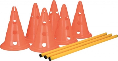 Attēls no Trixie Tor przeszkód dla psa Dog Activity, zestaw 3 czci, o 23 × 30 cm, 78 cm, pomaraczowy/óty