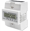 Picture of Trójfazowy elektroniczny licznik | miernik zużycia energii na szynę DIN | 400V | 100A | LCD | 4P 