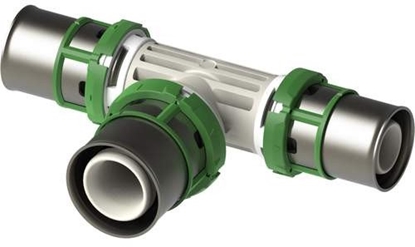 Picture of Trójnik redukcyjny zaprasowywany MultiSkin PPSU 26x16x26 9130RW261626