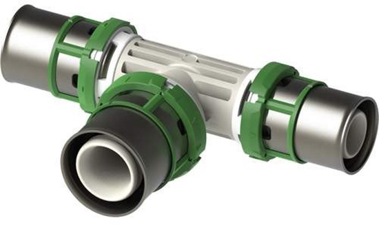 Picture of Trójnik redukcyjny zaprasowywany MultiSkin PPSU 26x16x26 9130RW261626