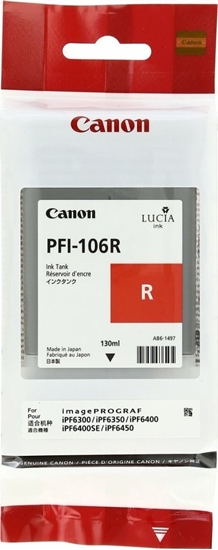 Picture of Tusz Canon CANON INK PFI-106 RED - 351201605