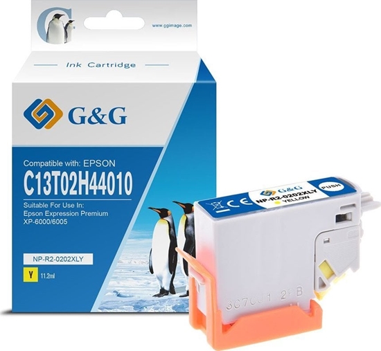 Picture of Tusz G&G G&G kompatybilny ink / tusz z C13T02H44010, NP-E-0202XLY, yellow