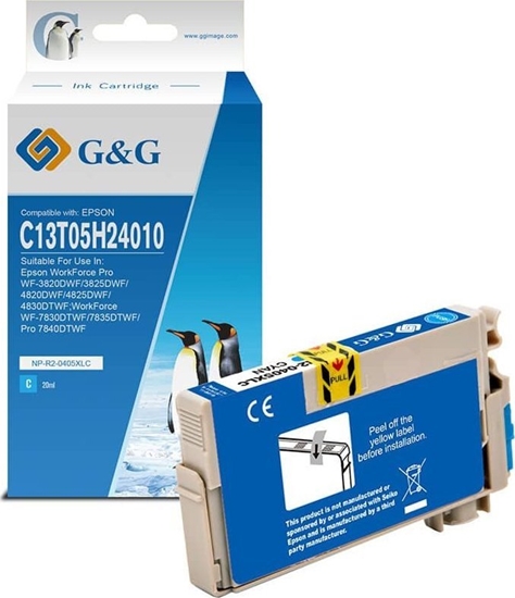 Picture of Tusz G&G G&G kompatybilny ink / tusz z C13T05H24010, NP-R2-0405XLC, cyan