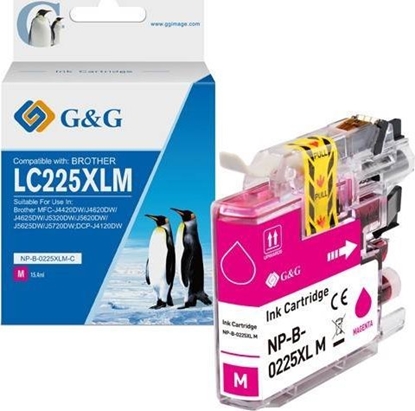 Attēls no Tusz G&G kompatybilny z LC-225XLM, NP-B-0225XLM, magenta, 1200s