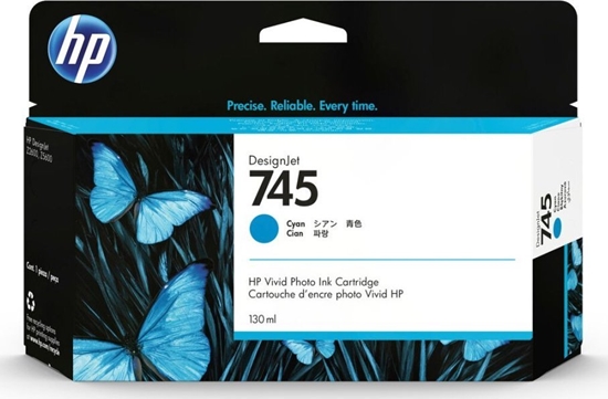 Изображение Tusz HP HP 745 - Cyan - Original - DesignJet - Ink Cartridge (F9J97A)