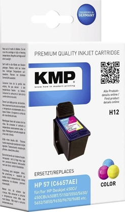 Picture of Tusz KMP KMP H12 ink cartridge color compatible with HP C 6657 AE - 0995,4570