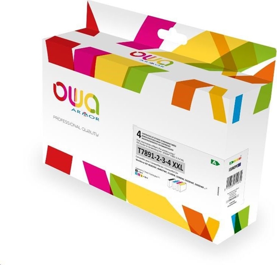 Изображение Tusz OWA Armor Cartridge pro EPSON PACK 4 REMAN. T789 BCMY, 73ml/3x38ml, T789140/T789240/T789340/789440, CMYK