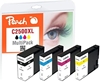 Изображение Peach 0F319585 tintes kārtridžs 4 pcs Melns, Tirkīzzils, Fuksīns, Dzeltens