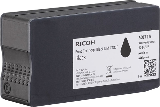 Picture of Tusz Ricoh Ricoh Ink 408517 / C180BK Black