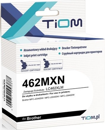 Picture of Tusz Tiom Tusz Tiom do Brother 462MXN | LC462XLM | 1500 str. | magenta