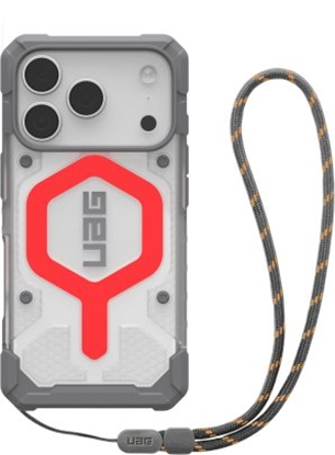 Picture of UAG Pathfinder Clear MagSafe Bundle - etui do iPhone 17 Pro kompatybilne z MagSafe oraz smycz na nadgarstek (active lava)