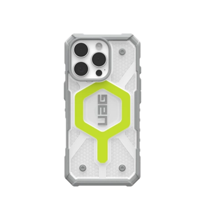 Picture of UAG UAG Pathfinder Clear Magsafe iPhone 16 Pro Case Compatible with MagSafe - Green