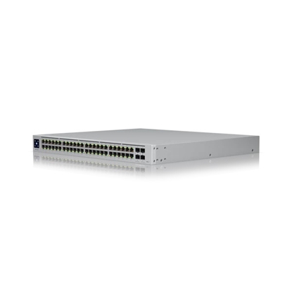 Изображение Switch|UBIQUITI|USW-PRO-48-POE|Type L3|Rack|48x10Base-T / 100Base-TX / 1000Base-T|4xSFP|PoE+ ports 48|600 Watts|USW-PRO-48-POE