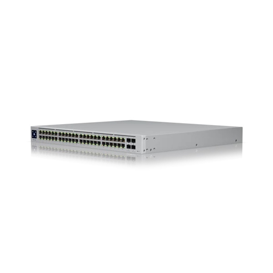 Изображение Switch|UBIQUITI|USW-PRO-48-POE|Type L3|Rack|48x10Base-T / 100Base-TX / 1000Base-T|4xSFP|PoE+ ports 48|600 Watts|USW-PRO-48-POE