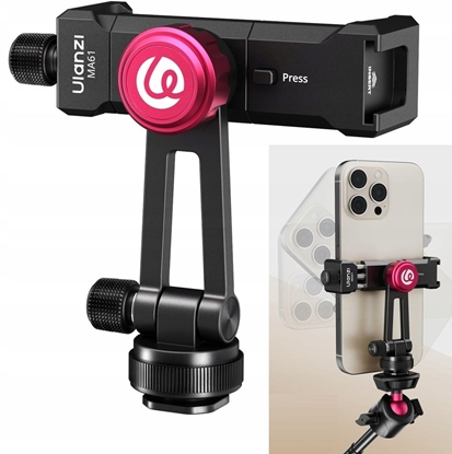 Picture of Uchwyt Aluminium Na Statyw Stopk Iso Gwint 1/4"" Na Telefon Smaertfon / Ulanzi Ma61