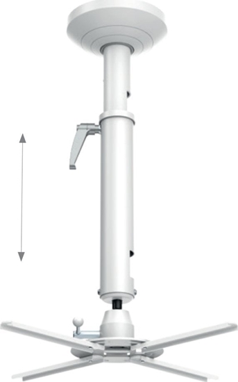 Picture of Uchwyt do projektorów Hagor HAGOR Beamfix II 520 - 600 mm, ceiling mount (white)
