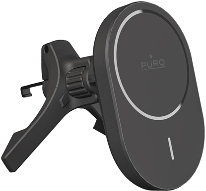 Attēls no Uchwyt samochodowy Puro z adowark Qi2, kompatybilny z MagSafe - czarny